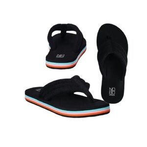 No Boundaries Quilted Terry Flat Flip Flop Sandals